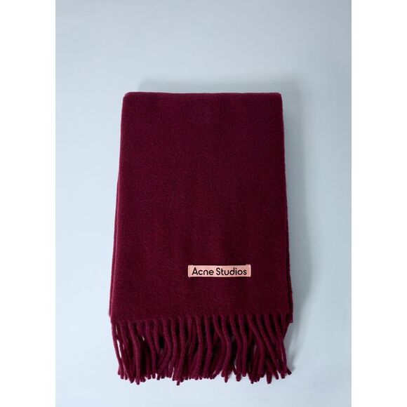 Acne Studios Men Fringe Wool Scarf - Picture 1 of 4